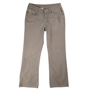 Carhartt Low Rise Boot Cut Brown Cotton Jeans SZ 4